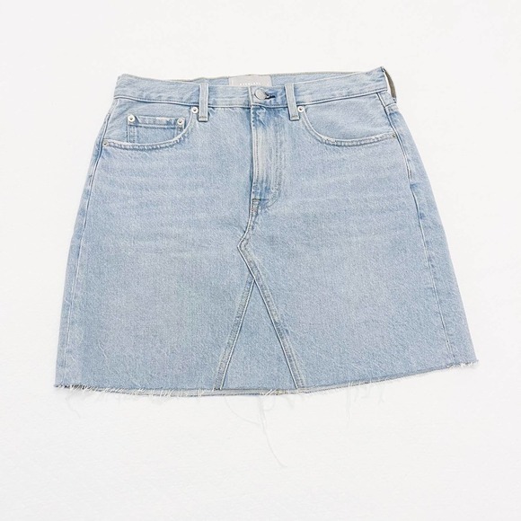 Everlane The Denim Reconstructed Jean Skirt Light Wash SZ29 - Picture 10 of 10